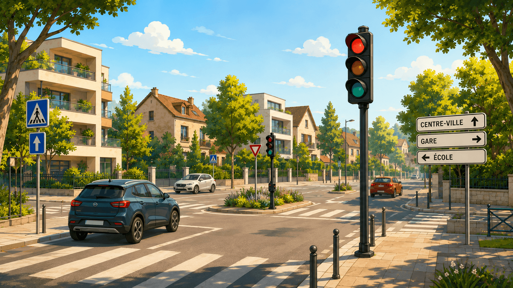 Nouveau carrefour et circulation prévus avec le projet Biron à Longpont-sur-Orge