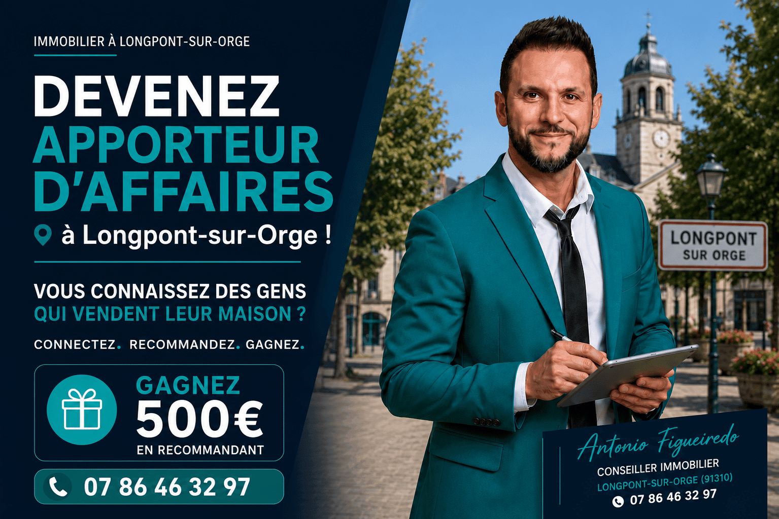 Devenez apporteur d'affaires immobilier à Longpont-sur-Orge