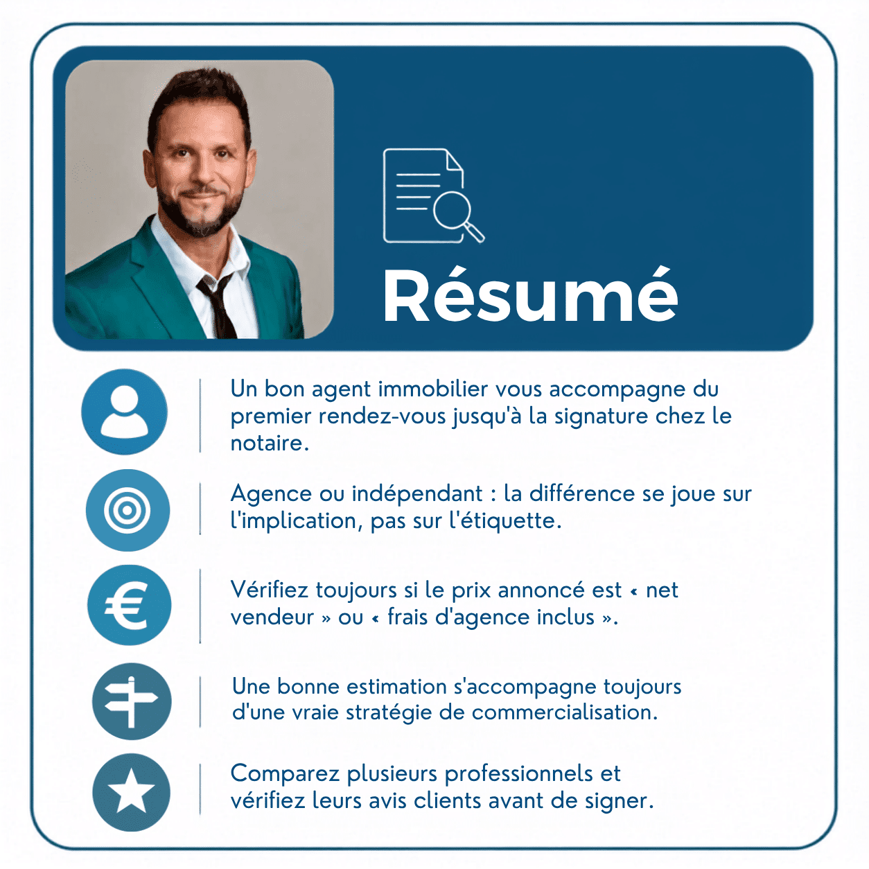 Résumé en 5 points : comment choisir le bon agent immobilier à Longpont-sur-Orge