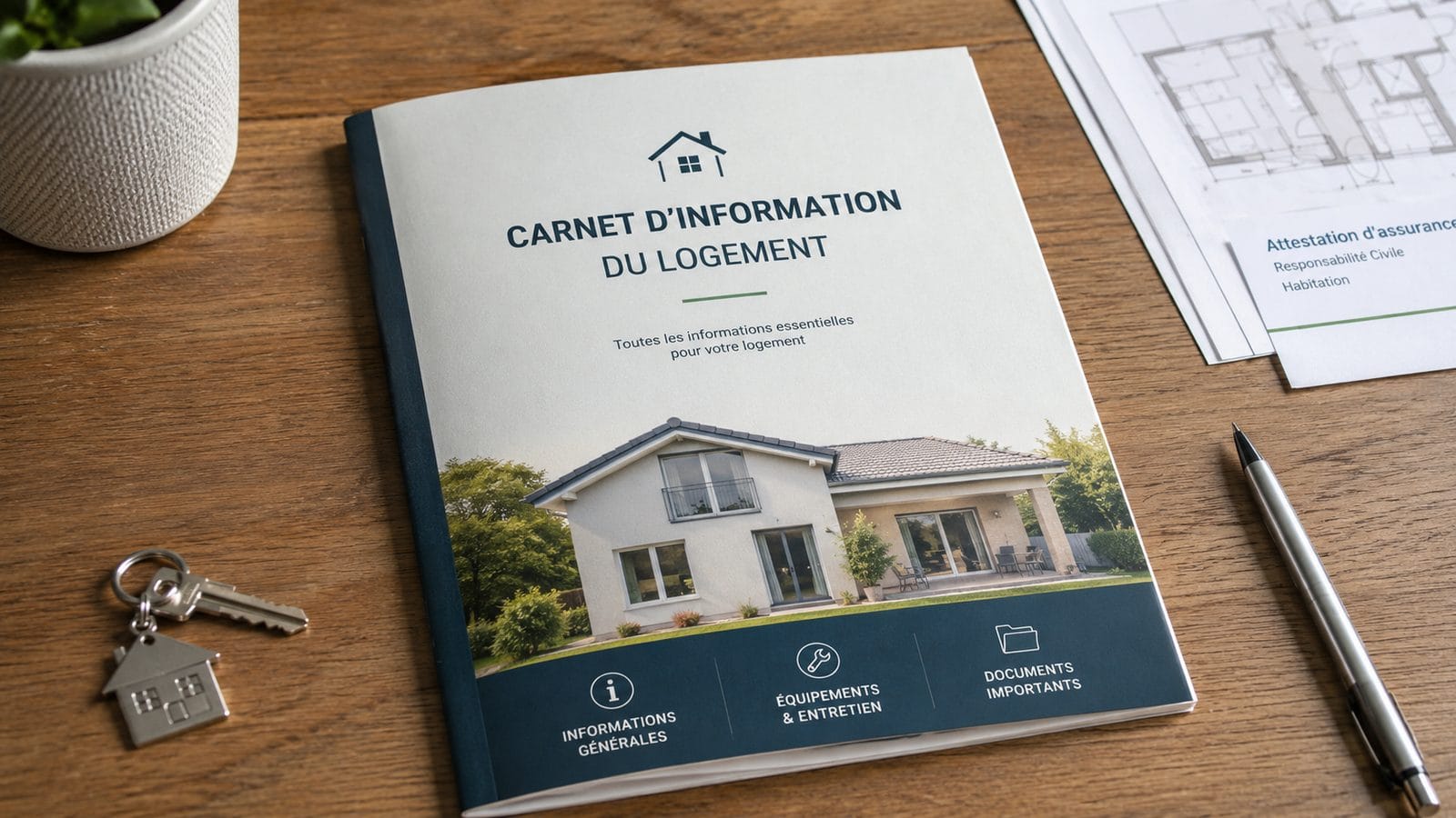 Carnet d'information du logement, document obligatoire regroupant l'historique des travaux et diagnostics techniques